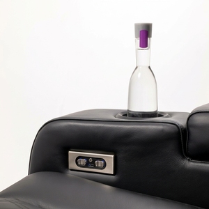 Home Designed Villa Movie Seats Furniture Genuine <b>Leather</b> Stitch <b>Recliner</b> <b>Chair</b> - Product Image 5