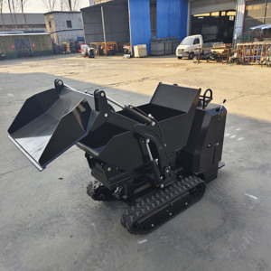Minidumper Cingolato Idraulico Economico Prezzo di Fabbrica, Caricatore Cingolato con Scatola del Cambio, Cingoli in Gomma, Motore a Benzina, Alta Efficienza - Product Image 2