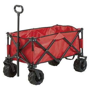 Carro de carro plegable, gran capacidad de carga, ruedas grandes, frenos, mango ajustable, resistente, portátil, rodante - Product Image 1