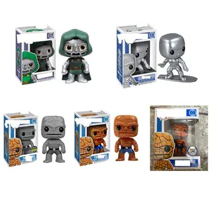 פנטסטי ארבעה סטים מתנה מודל funkos פופ פעולה דמויות ויניל ילדים מיני 3D מיני סרט צעצועים מזכרת