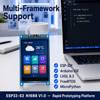 Carte de développement à écran tactile ESP32 S3 N16R8 avec interface graphique LVGL, écran LCD IPS 320x480, WiFi, Bluetooth, 16 Mo de mémoire Flash