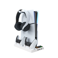 Station de charge multifonctionnelle avec base de refroidissement pour PS5 PRO/Slim, chargeur universel pour manettes, station de charge pour console de jeu
