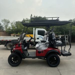 Voiturette de golf électrique à 4 places, buggy de golf levé sur route avec batterie au lithium, vente à chaud - Product Image 4