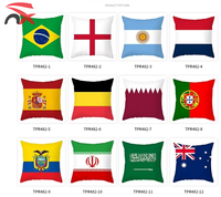 Arabie Saoudite Qatar Koweït Émirats Arabes Unis Turquie Palestine Haïti Drapeau Pays Drapeau Taie d'oreiller pour le sport