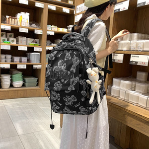 Little Bear <b>Backpack</b> 18 In Large Capacity For Female Students School Education Spring 2024 - Product Image 3