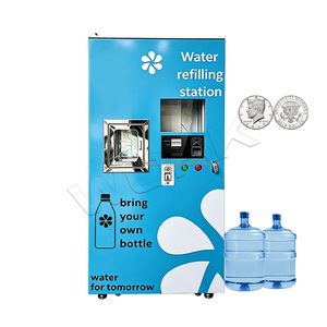 Máquina Expendedora de Agua de Uso Comunitario Industrial, 60L/H, RO, 24H, Totalmente Automática, con Múltiples Métodos de Pago, Filtración de 11 Etapas, Ozono y UV - Product Image 1