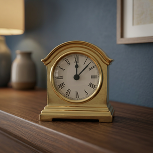 vintage bedside <b>clock</b>- classic mantelpiece <b>clock</b>- collectible antique <b>clock</b>- European vintage <b>clock</b>- Victorian style table <b>clock</b> - Product Image 2