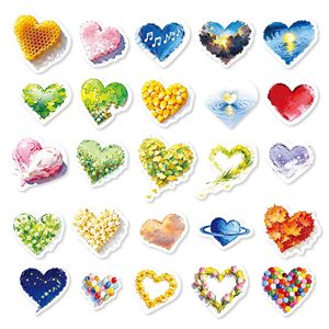50 Pegatinas Lindas, <span class=keywords><strong>Dibujos</strong></span> Creativos, Estilo Instagram, Materiales <span class=keywords><strong>para</strong></span> Diario, Decoración <span class=keywords><strong>para</strong></span> Carcasas de Teléfono, Pegatinas <span class=keywords><strong>para</strong></span> Equipaje, Pegatinas de Corazón - Product Image 5