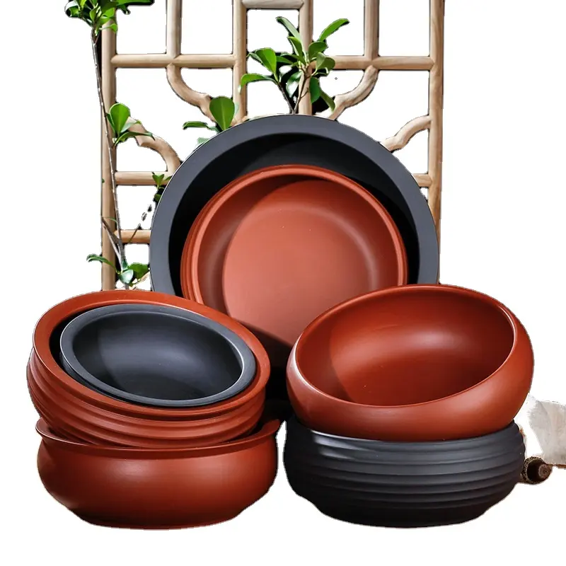 Handgeschilderde Keramiek Bonsai Pot Japanse Terracotta Bonsai Potten Grote Keramische Bonsai Pot Schilderij Voor Tuin