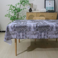 Nappe de table écologique moderne en PVC, faite à la main, imperméable, résistante à l'huile, réutilisable, durable, taille personnalisée, motif végétal, marque Boen