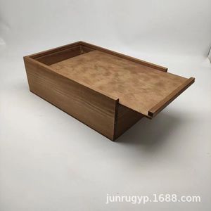 Caja de Madera Rectangular de 6 Pulgadas para Almacenamiento de Joyas, Organizador de Escritorio, Embalaje General - Product Image 2