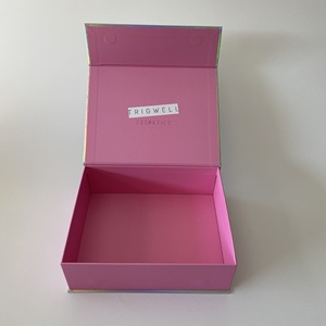 Trigwell Cosmetics Holographic Rigid <b>Box</b> Rectangle Corrugated Board Gift Craft Packaging - Product Image 2