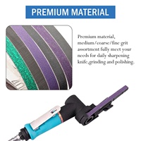 3/8X21 "zircone céramique alumine ponçage abrasif ceinture Kits couteau affûtage ceinture pour Makita fichier ceinture ponceuse métal polissage