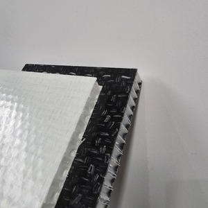 แผ่นใยแก้วประสิทธิภาพสูงแบบรังผึ้ง PP แผ่นคอมโพสิตใยแก้วทนทานต่อสภาพอากาศ แผ่นแซนวิชสำหรับดาดฟ้าเรือทางทะเล - Product Image 5