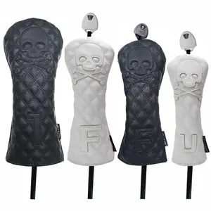 Golf Hout Headcover Voor Driver Fairway Hybride Waterdichte Protector Set Pu Leather Soft Duurzaam Golf Club Covers