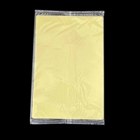 Peau d'entraînement en silicone pur jaune 30x20x0.3cm pour maquillage permanent, idéale pour débutants, pour la pratique du tatouage corporel