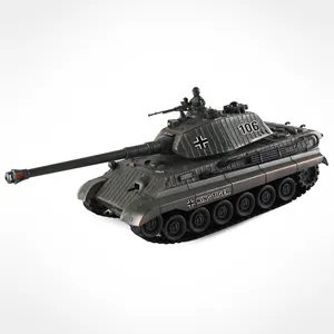 360-Degree Rotating Turret 7 Channels Remote Control Car 1:28 Scale RC Battle Tanks for Kids