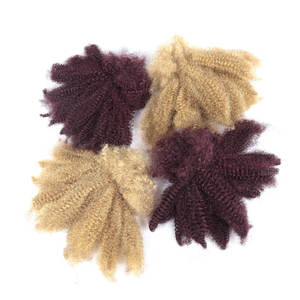 Extensiones de Cabello Trenzado Locs Crochet, Cabello Humano Virgen 100% Natural Sin Procesar, Cabello Humano Afro Rizado 4C para Mujeres - Product Image 1