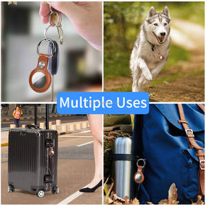 कुत्ते के सामान एयर टैग केस 9 रंग वाटरप्रूफ पारदर्शी टीपू रक्षक कीचेन - Product Image 6