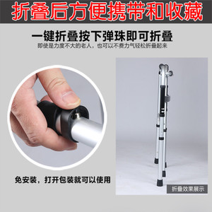 Kaishengyuan <b>Walker</b> Silver Height Adjustable Foldable For <b>Elderly</b> With Non Slip Design 360kg Capacity - Product Image 4