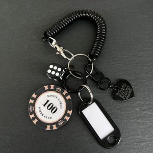 Colorido resorte alambre llavero multi-elemento bolsa encanto pareja regalo mochila accesorio - Product Image 5