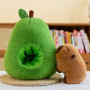 Creative Avocado Capybara Plush <b>Toy</b> Bear <b>Stuffed</b> Animal with Claw Machine Washed Technics Stress Relief Gift for Redemption - Product Image 4