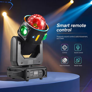 YSH testa mobile LED RGB luce da <span class=keywords><strong>discoteca</strong></span> con controllo musicale & effetto DMX proiettore Spotlight per feste matrimoni compleanni Halloween - Product Image 2