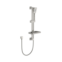 Filigrane Wels système de douche noir mat ensemble de pomme de douche murale robinets avec barre coulissante, support de douche de salle de bain