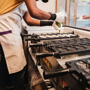 Máquina Eléctrica para Taiyaki <span class=keywords><strong>de</strong></span> Doble Fila, 12 Moldes, 6kW, Acero Inoxidable, 50-300 ° C, para comida callejera y tienda <span class=keywords><strong>de</strong></span> postres - Product Image 3