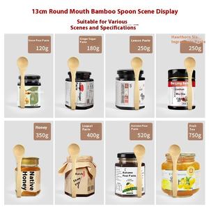 Özel Logo bambu çay kaşığı uzun saplı ahşap reçel kahve tatlı Scoop Modern ev hediye veya ölçüm amaçlı - Product Image 5