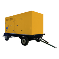 Groupe électrogène insonorisé sur rail de 300 kW à 500 kW pour démolition, certifié ISO9001, pour usage industriel