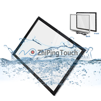 Écran tactile IR 15 pouces résistant à l'eau IP65 de haute qualité Multi-touch 10 points