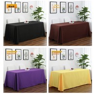 Nappe élégante blanche de style français, faite à la main, personnalisable, en polyester imperméable, motif uni, sensation haut de gamme, couleur personnalisée pour