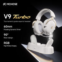 Casque de chasse MCHOSE V9 Turbo+ léger, sans fil 2.4G Bluetooth, trois modes, écouteurs filaires avec interface Type-C