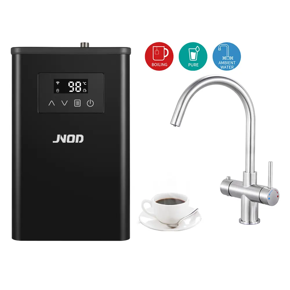 Twin Handle 4 in 1 Instant Boiling Water Tap Kitchen Faucet On Demand Steaming Filter Water Mixer Ta