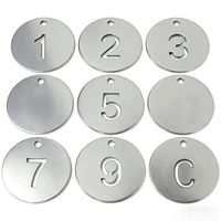 Placa de Identificación Giratoria Moderna de Acero Endurecido y Plateado, con Número de Serie/Llave, Antipérdida, para Uso en Mesa, Estilo Feng Shui