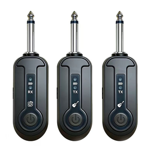 Système de guitare sans fil SK151 2,4 GHz, émetteur-récepteur 1 à 2, émetteur audio sans fil rechargeable <span class=keywords><strong>pour</strong></span> guitare électrique et basse - Product Image 1