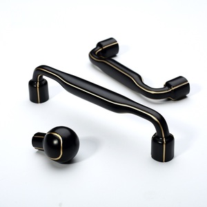 FILTA-Poignées de tiroir brevetées, modernes et populaires, en métal noir et or, poignées de meuble - Product Image 1