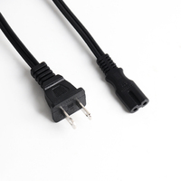 Câble d'alimentation en caoutchouc NEMA 1-15P vers IEC C7, adaptateur pour ordinateur portable, pour appareils électroménagers, câble d'alimentation en forme de 8