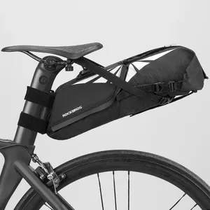 De gros vélo sac d&#39;opp-Sacoche grande capacité pour vélo, selle pliable, imperméable, multi-fonctions, sacs opp C38, 1 pièce