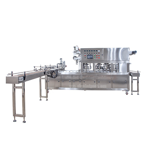 Máquina automática de embalaje de bandejas de acero inoxidable <span class=keywords><strong>para</strong></span> sellar galletas/hamburguesas/<span class=keywords><strong>perro</strong></span> caliente/contenedor de pasteles con cinta <span class=keywords><strong>transportadora</strong></span> - Product Image 1