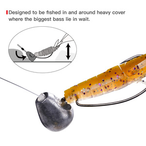 USA TEXAS Style <span class=keywords><strong>Free</strong></span> Rig Matériel de pêche Petits accessoires Plomb coulissant en plomb - Product Image 4