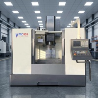 Centro de Mecanizado Vertical CNC VMC855 de 3 Ejes con ATC de 24T y Guía Lineal de Alta Velocidad para Piezas Metálicas