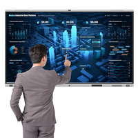 Tableau blanc interactif tactile 20 points LCD à écran intelligent 4K de 110 pouces avec Android 11 OS pour une utilisation en conférence