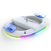 Station d'accueil chargeur PG-P5S045 pour PS5 Slim Console de jeu contrôleur Base de charge support Vertical avec éclairage RVB