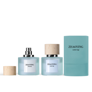 Botella de <span class=keywords><strong>Perfume</strong></span> de Vidrio Personalizada con Etiqueta Privada OEM, Cilindro con Bomba, Tapa con Serigrafía, Color Transparente, 30ml/50ml/100ml, para <span class=keywords><strong>Mujer</strong></span> - Product Image 2