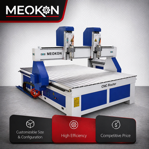 Double Head Woodworking <b>Router</b> With Independent Spindles for Efficient Batch Processing Cost-effective Woodworking Machine for C - Product Image 2