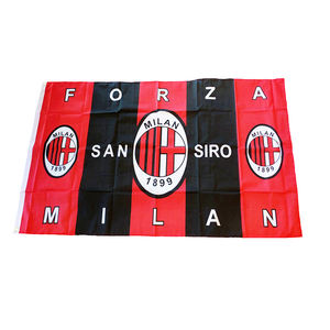 Оптовая продажа, полиэстер 3 Х5 футов, итальянский флаг AC Милана для внутреннего наружного декоративного баннера - Product Image 4