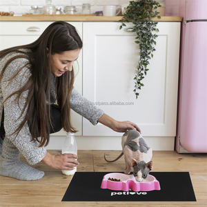 Alfombrilla para Comida de Perros, Antideslizante, de Fieltro Suave, Impermeable, Ecológica, Reutilizable, Absorbente y Duradera, Apta para Mascotas, Venta al Por Mayor, OEM - Product Image 2