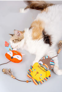 Fabricante al por mayor Woodland Tribal Design juguetes de gato de peluche - Product Image 5